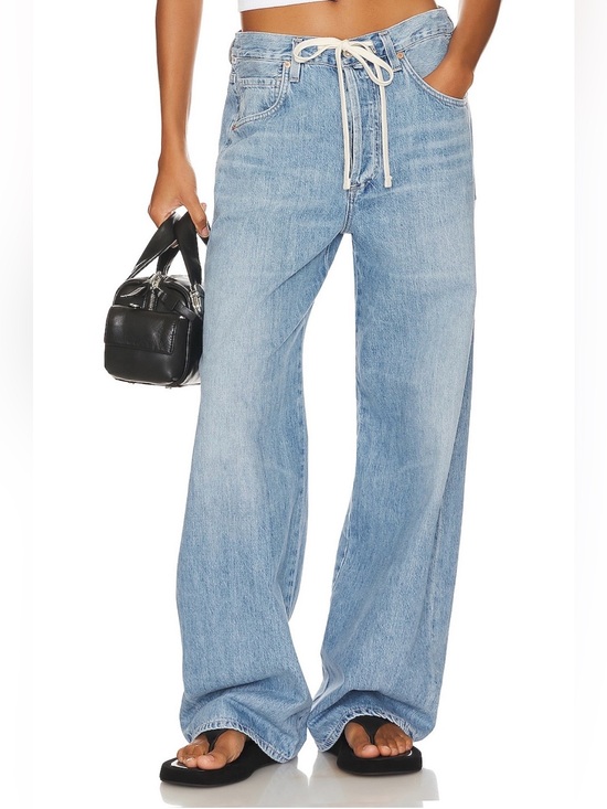 Citizens Of Humanity Denim - Citizens Of Humanity Light Blue Wide-Leg Jeans Brynn